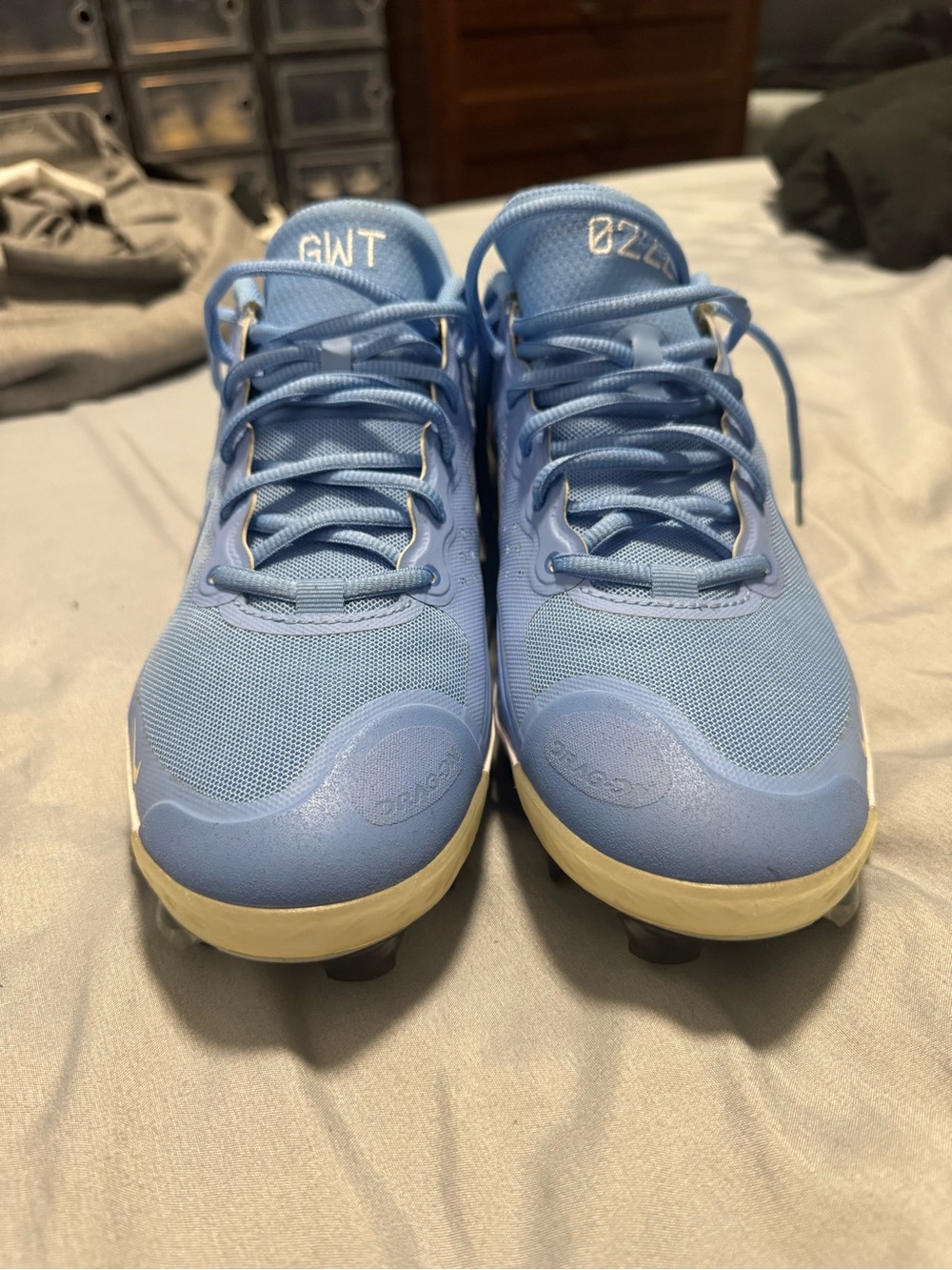 Nike Light Blue Men's Cleats molded